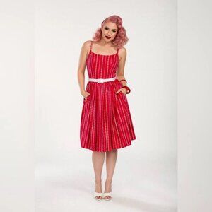 Pinup Couture Red Hearts Jenny Dress 3x